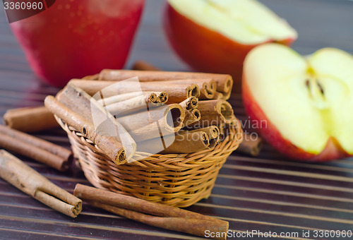 Image of apples and cinnamon