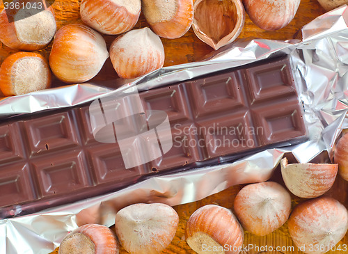 Image of chocolate with nuts