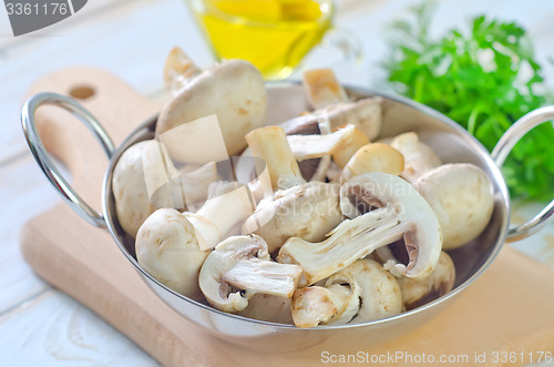 Image of raw mushroom