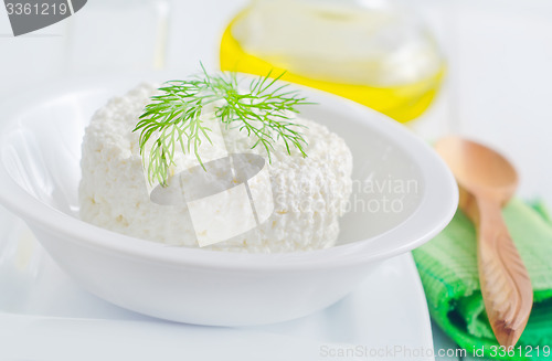Image of Fresh cottage  in the white bowl