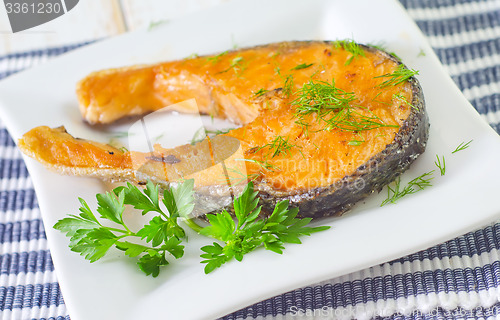 Image of fried salmon