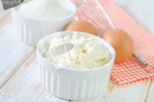 Image of cottage, sugar and eggs