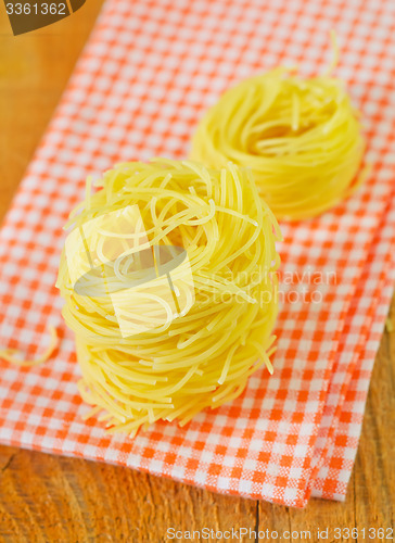 Image of raw pasta 