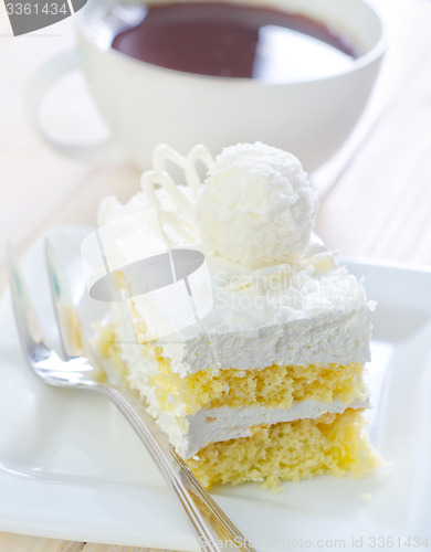 Image of Cake with coffee