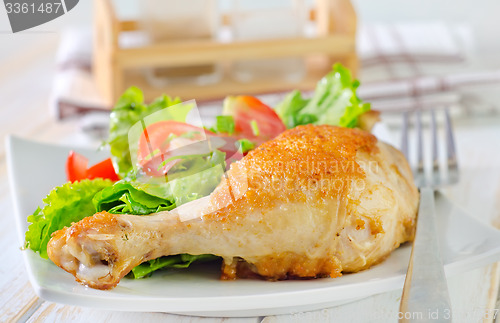 Image of fried chicken leg