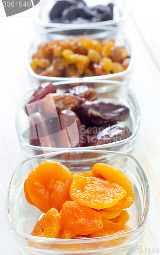 Image of dried apricots, raisins and dates