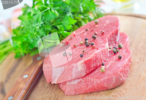Image of raw  meat