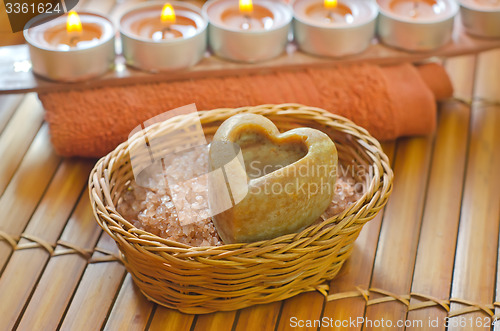 Image of sea salt and soap