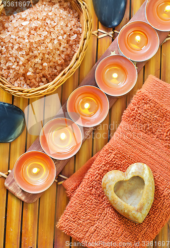 Image of sea salt, soap and candles