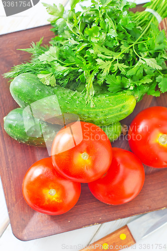 Image of ingredients for salad