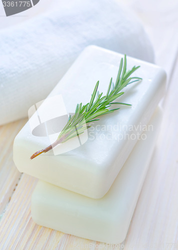 Image of White soap