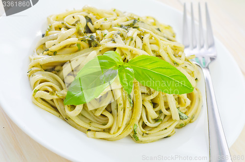 Image of pasta with pesto