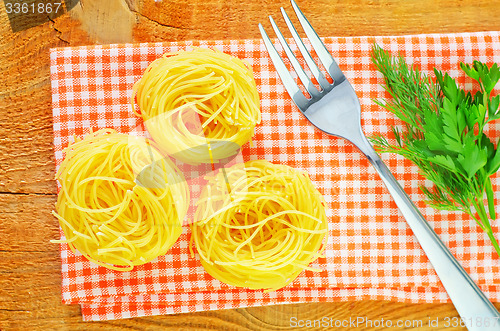 Image of raw pasta 