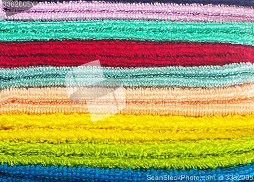 Image of color towels