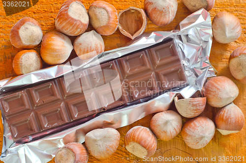 Image of chocolate with nuts
