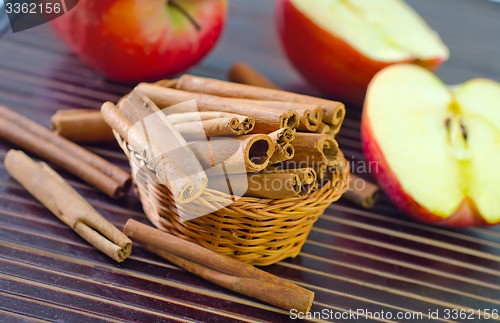 Image of apples and cinnamon