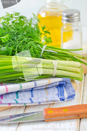 Image of onion and other greens