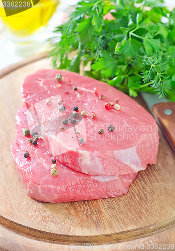 Image of raw  meat