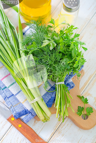 Image of onion and other greens