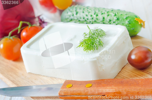 Image of ingredients for greek salad