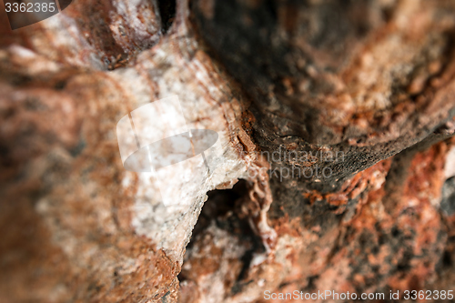 Image of Rock salt on stones 