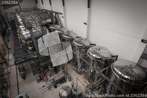 Image of Industrial interior of an alcohol factory