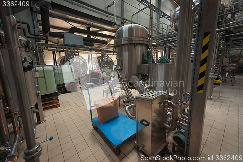 Image of Industrial interior of an alcohol factory