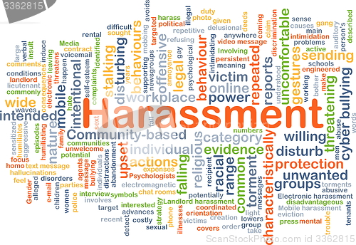 Image of Harassment background concept