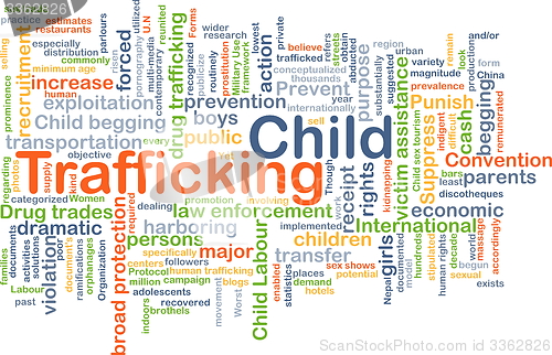 Image of Child trafficking background concept