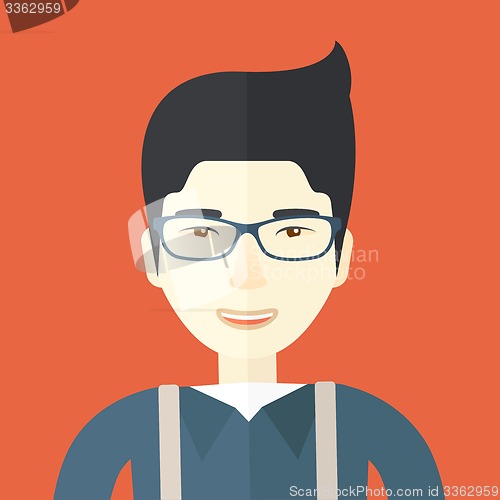 Image of Happy asian guy.