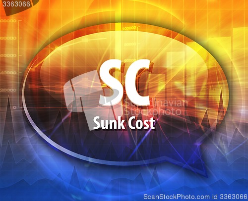 Image of SC acronym word speech bubble illustration