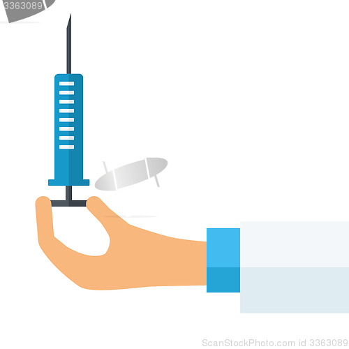 Image of Hand with syringe