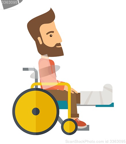 Image of Man in a wheelchair
