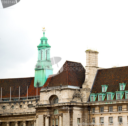 Image of exterior old architecture in england london europe wall and hist