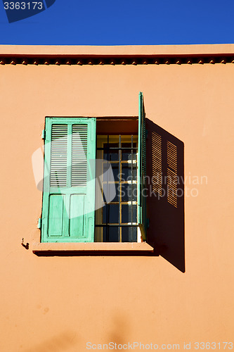 Image of   in morocco africa and old construction wal brick historical