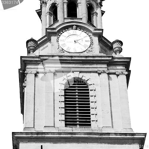 Image of old architecture in england london europe wall and history
