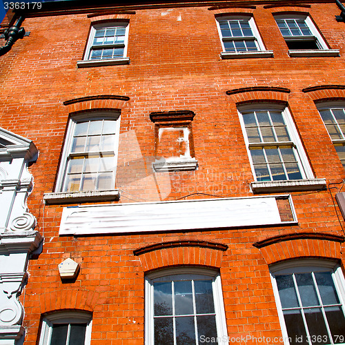 Image of exterior old architecture in england london europe wall and hist