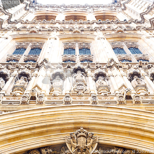 Image of exterior old architecture in england london europe wall and hist