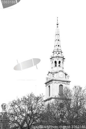 Image of old architecture in england london europe wall and history