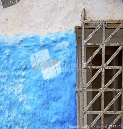 Image of  window in morocco africa and old construction wal brick histori