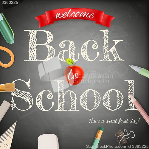 Image of Welcome back to school. EPS 10