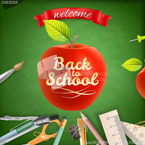 Image of Welcome back to school. EPS 10
