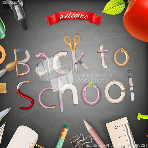 Image of Welcome back to school. EPS 10