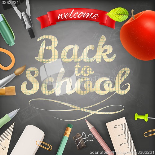 Image of Welcome back to school. EPS 10