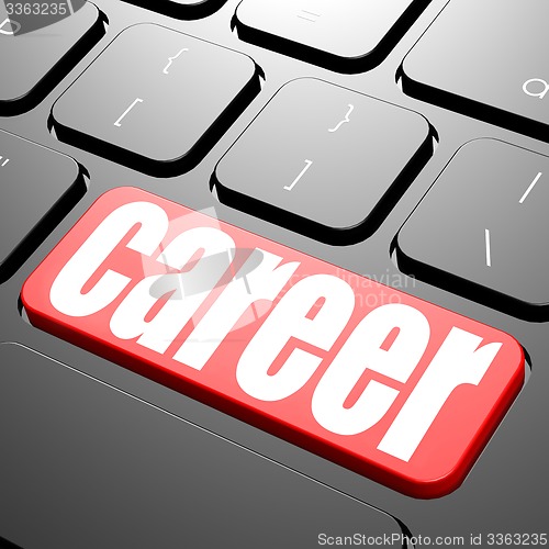 Image of Keyboard with career text