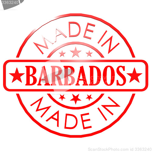 Image of Made in Barbados red seal