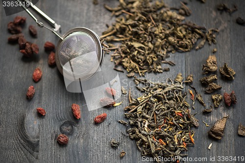 Image of berries  tea