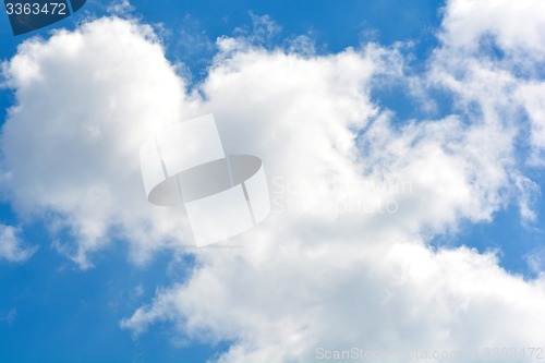Image of clouds in the blue sky