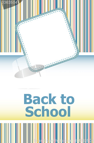Image of back to school. Design elements, abstract background, education concept