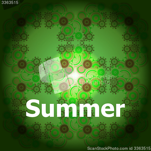 Image of Summer Words on abstract Backgrounds